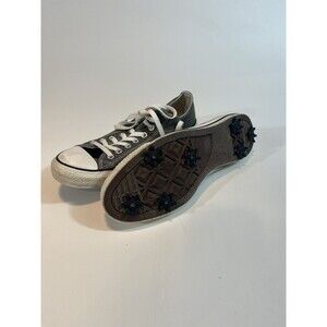 Converse All Star Golf Shoes Modified With Spikes Size 9 RARE Low Tops Gray